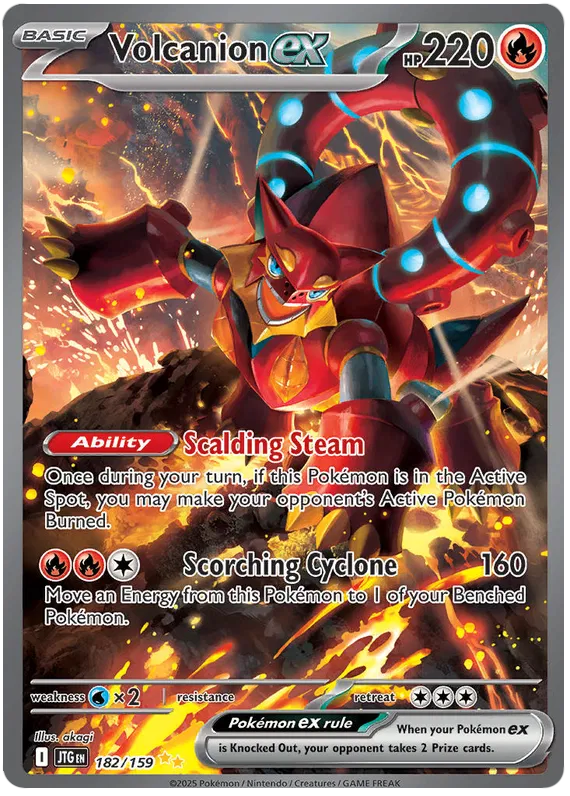 Volcanion ex - 182/159 - Journey Together - Holo - Card Cavern