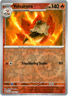 Volcarona - 029/159 - Journey Together - Reverse Holo - Card Cavern
