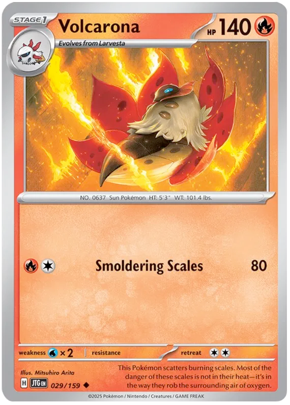 Volcarona - 029/159 - Journey Together - Card Cavern