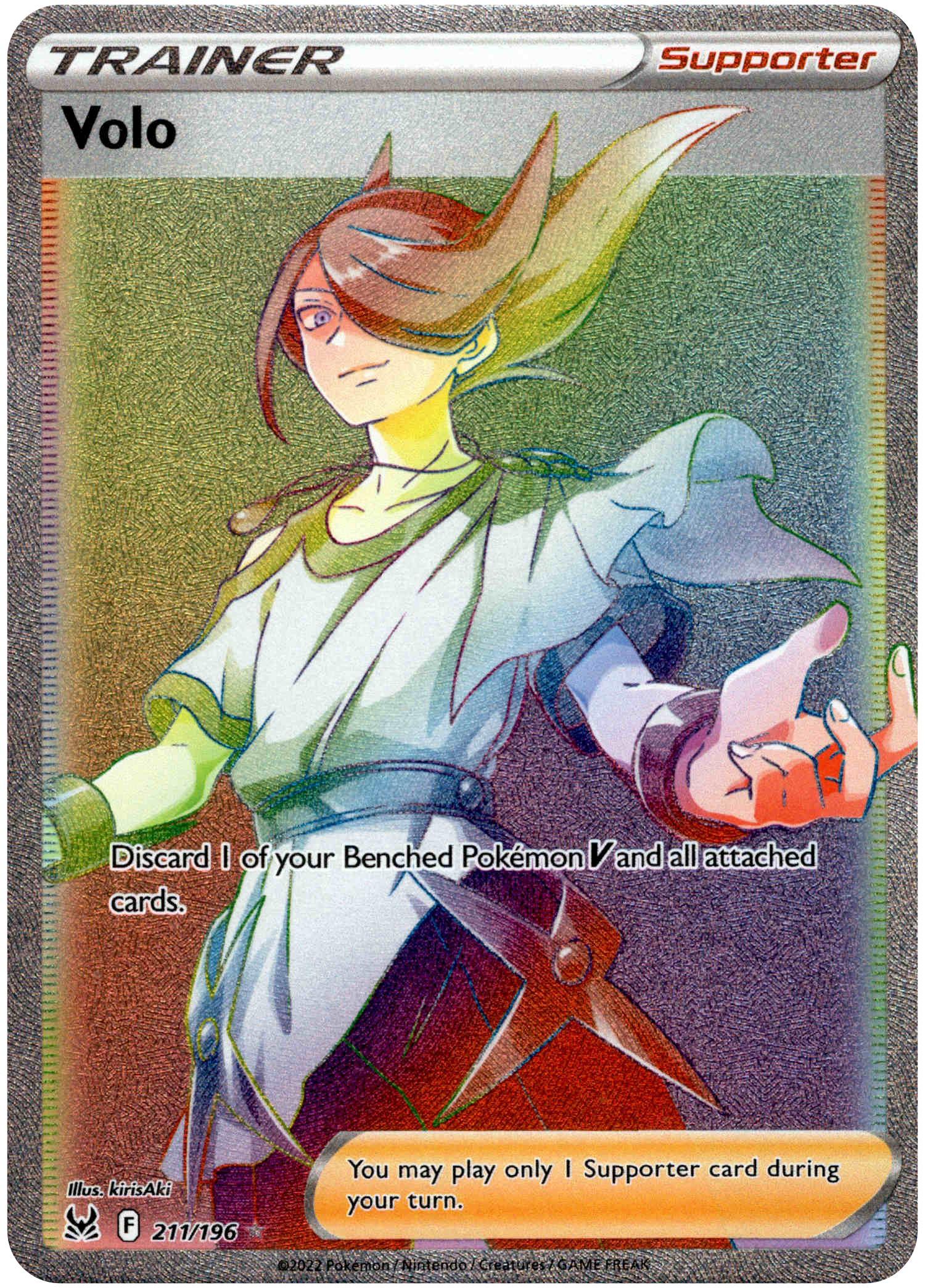 Volo Hyper Rare - 211/196 - Lost Origin - Holo - Card Cavern