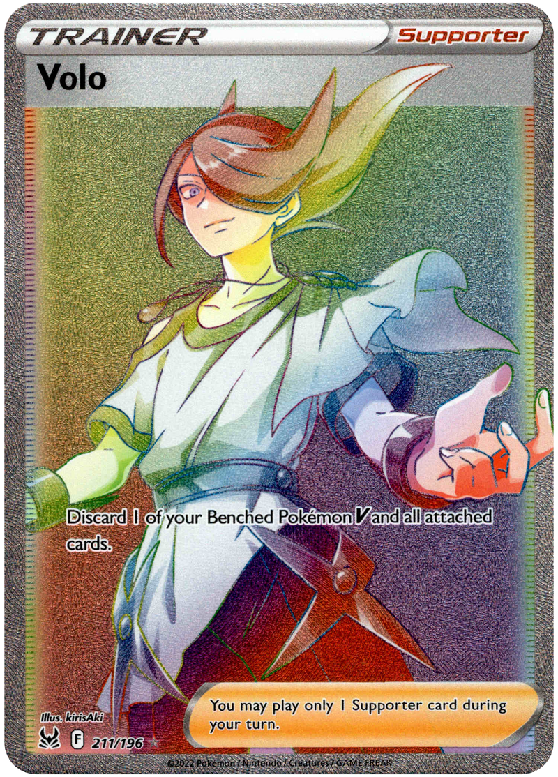 Volo Hyper Rare - 211/196 - Lost Origin - Holo - Card Cavern