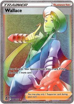 Wallace Hyper Rare - 208/195 - Silver Tempest - Holo - Card Cavern