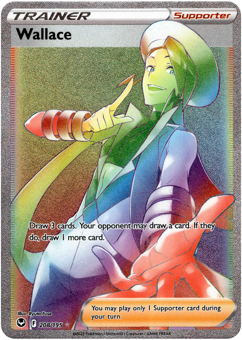 wallace pokemon card (Full Art) Silver Tempest Singles Pokemon Wallace 62