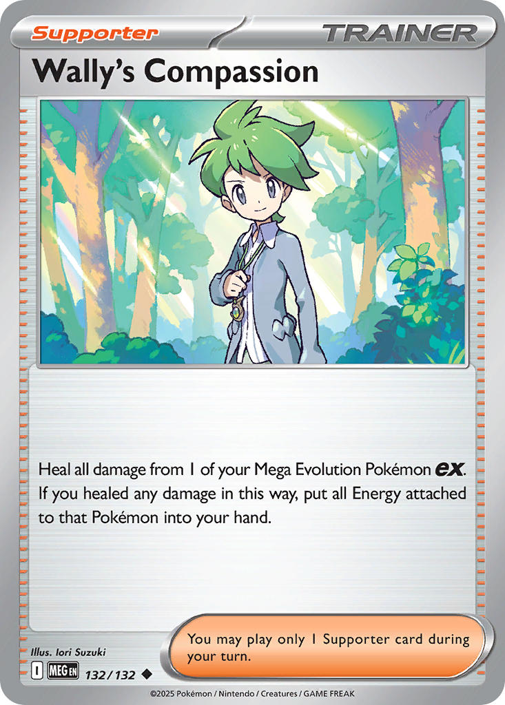 Wally's Compassion - 132/132 - Mega Evolution - Card Cavern