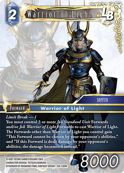Warrior of Light - 24-120R - Hidden Legends - Card Cavern