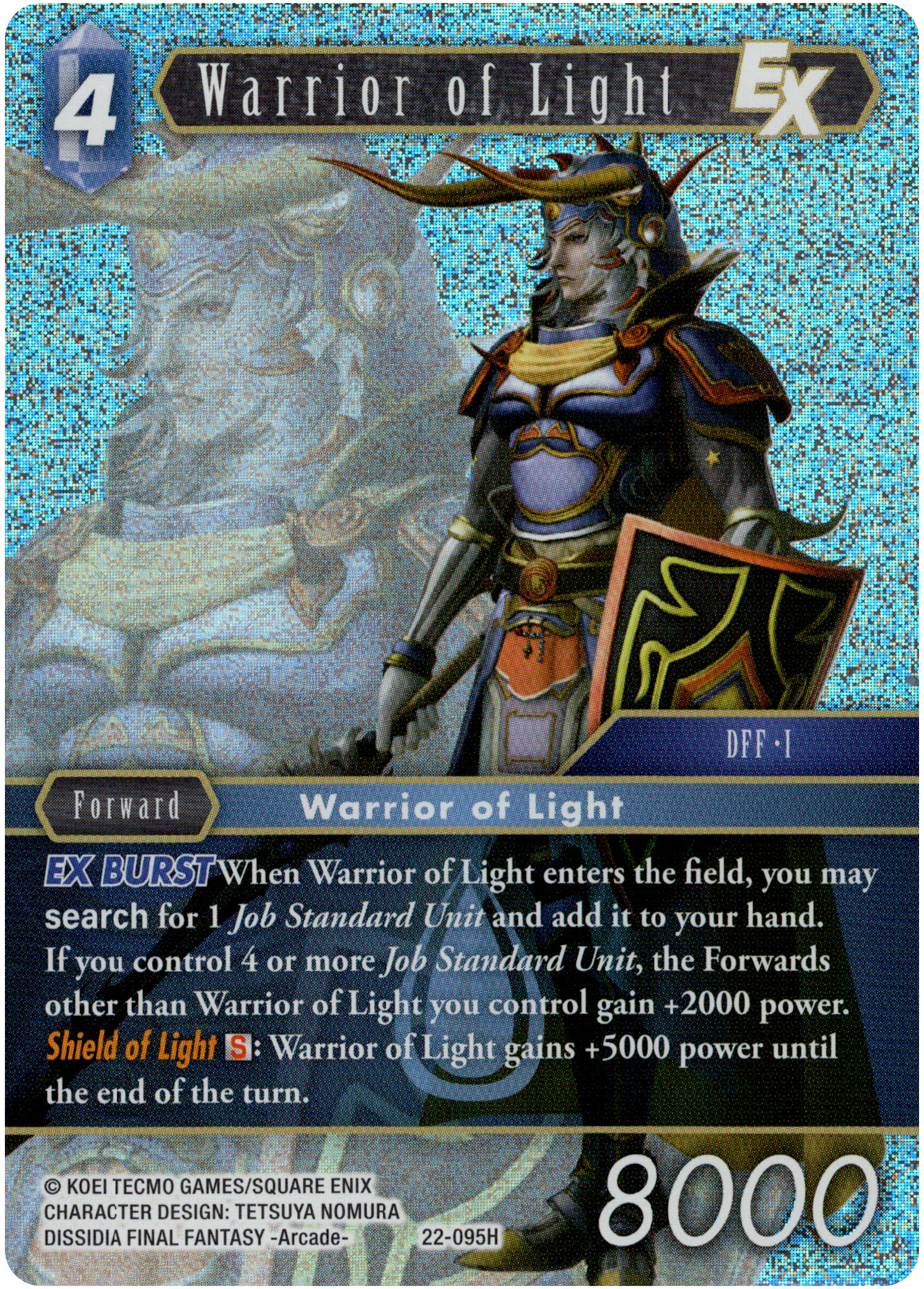 Warrior of Light EX - 22-095H - Hidden Hope - Foil - Card Cavern