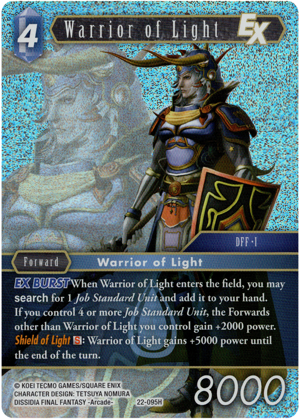 Warrior of Light EX - 22-095H - Hidden Hope - Foil - Card Cavern