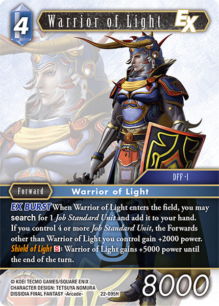 Warrior of Light EX - 22-095H - Hidden Hope - Card Cavern