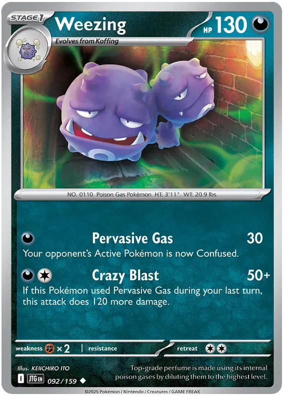 Weezing - 092/159 - Journey Together - Card Cavern
