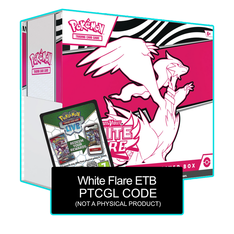 White Flare ETB - PTCGL Code Card Cavern Trading Cards, LLC White Flare ETB - PTCGL Code Card Cavern Trading Cards, LLC