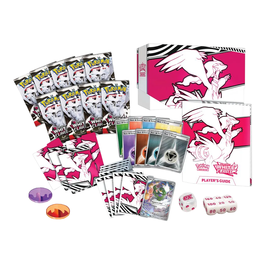 White Flare Elite Trainer Box - Card Cavern