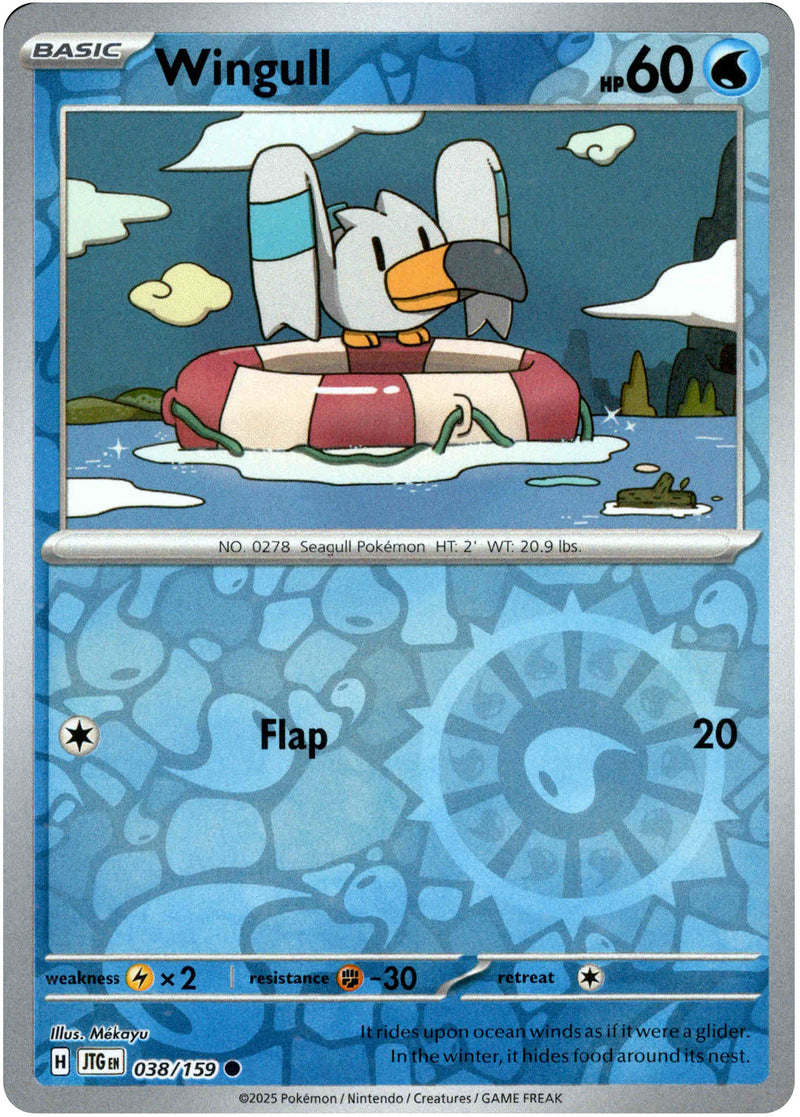 pokemon cards with highest value Wingull - 038/159 - Journey Together