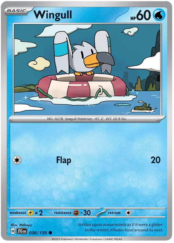 Wingull - 038/159 - Journey Together - Card Cavern