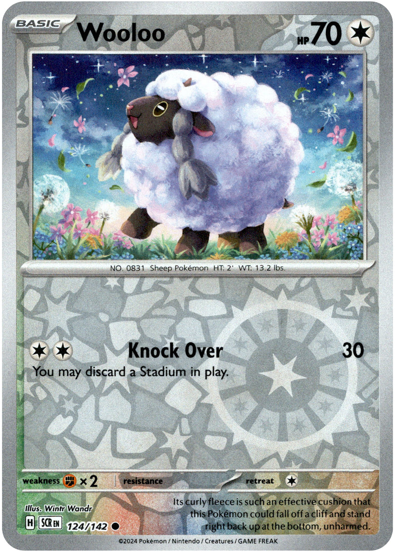 pokemon cards wooloo Wooloo - 124/142 - Stellar Crown
