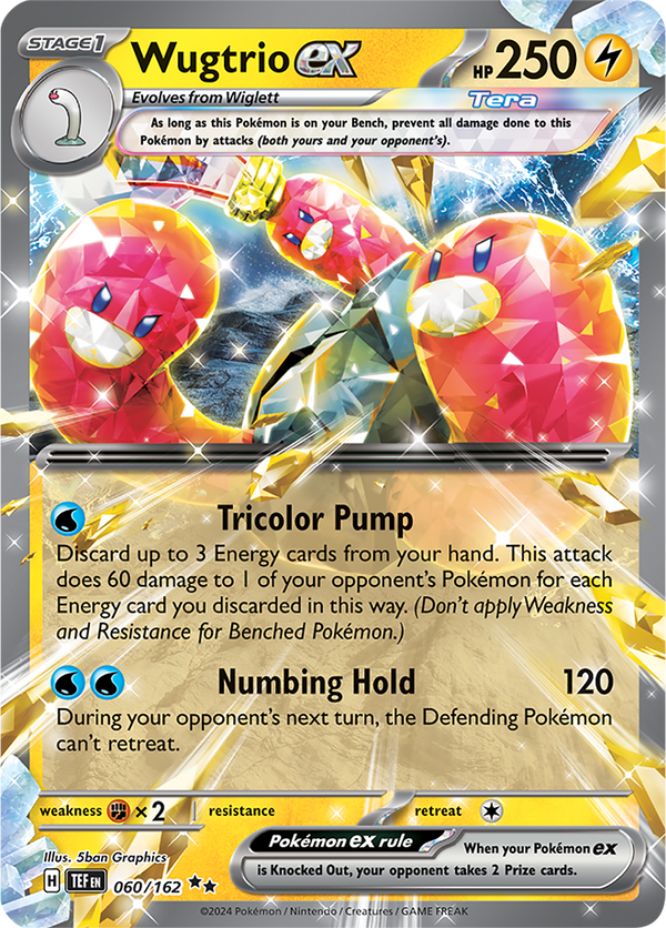 Wugtrio ex - 060/162 - Temporal Forces - Holo - Card Cavern