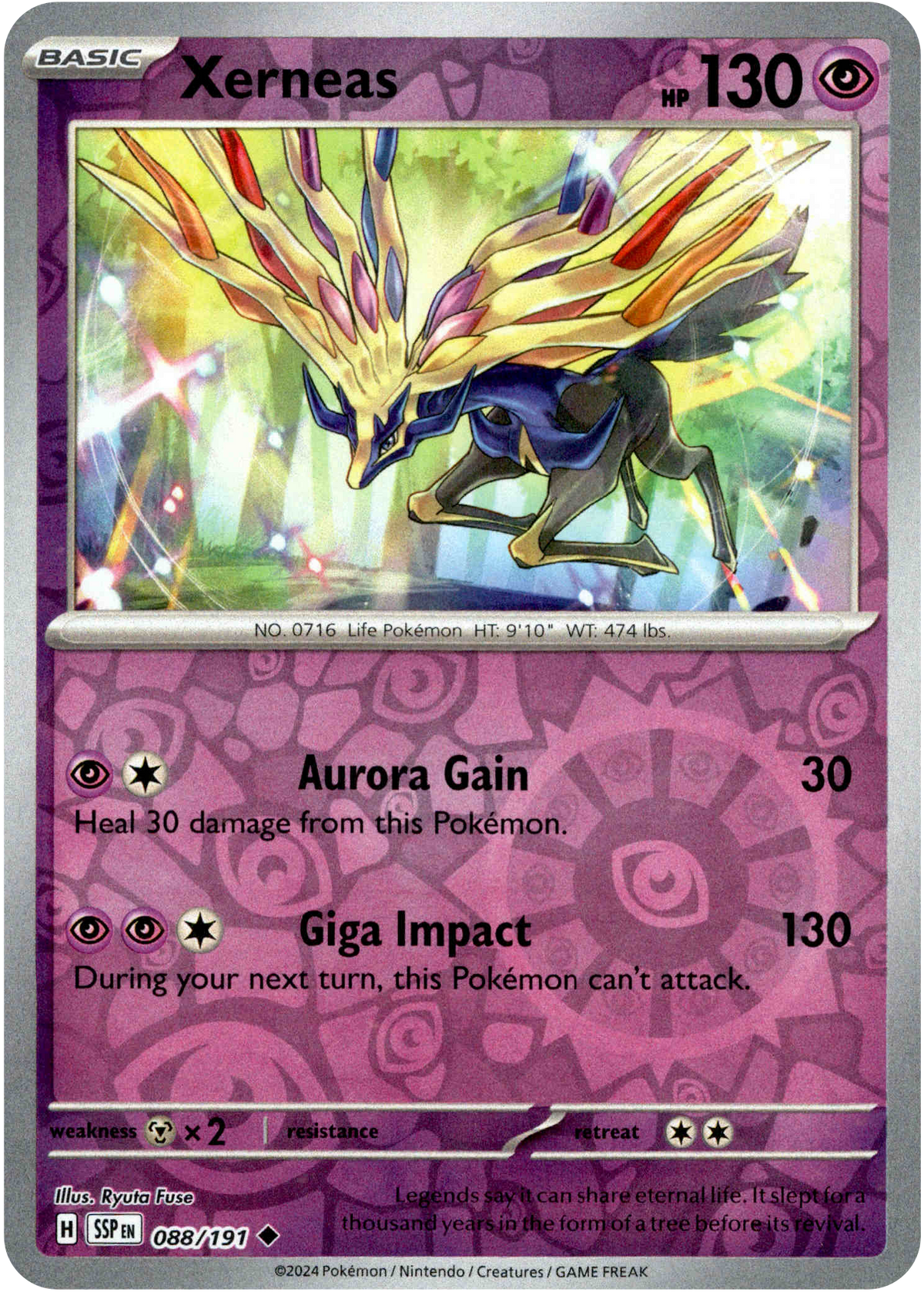 Xerneas - 088/191 - Surging Sparks - Reverse Holo - Card Cavern