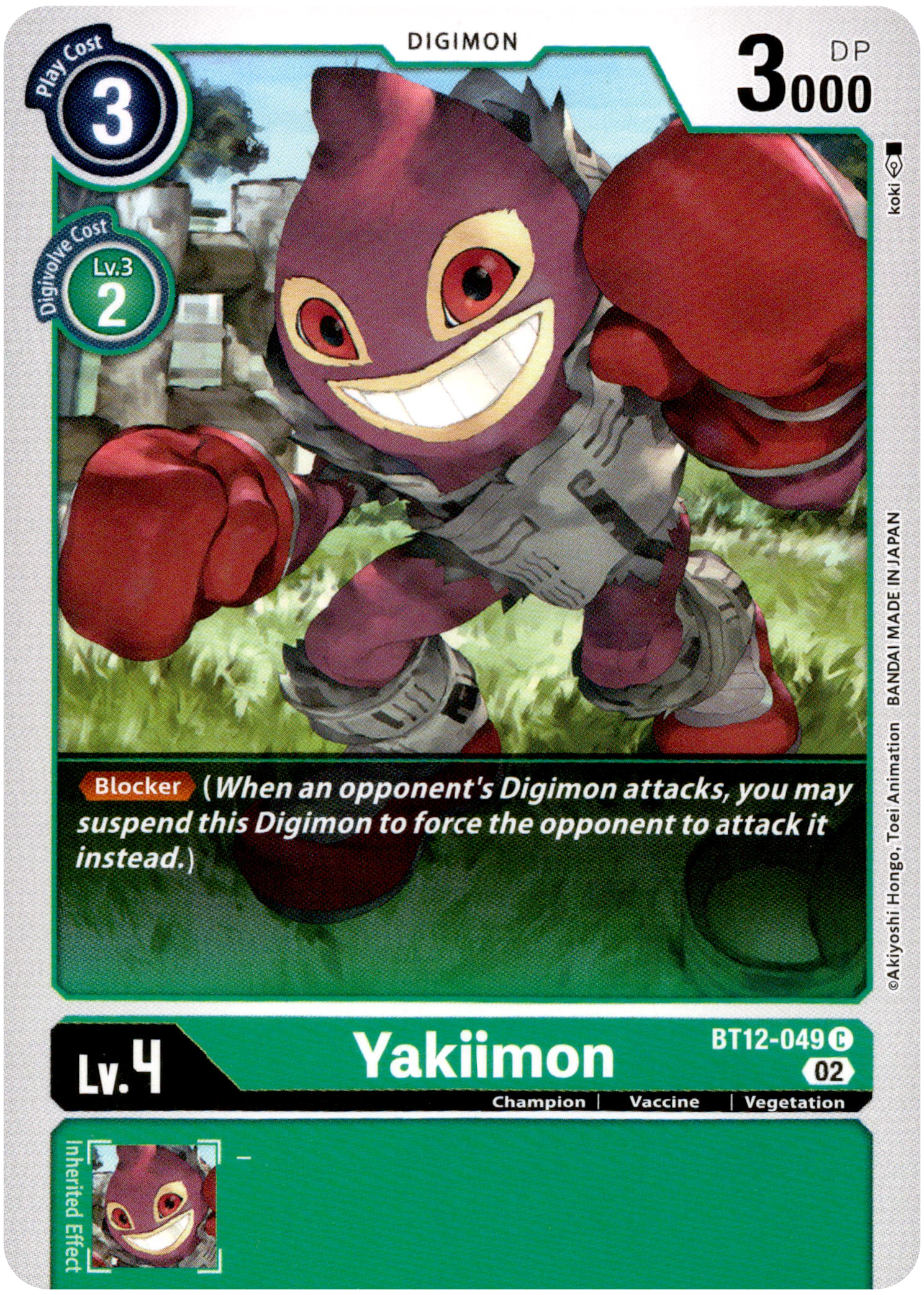 Yakiimon - BT12-049 C - Across Time - Card Cavern