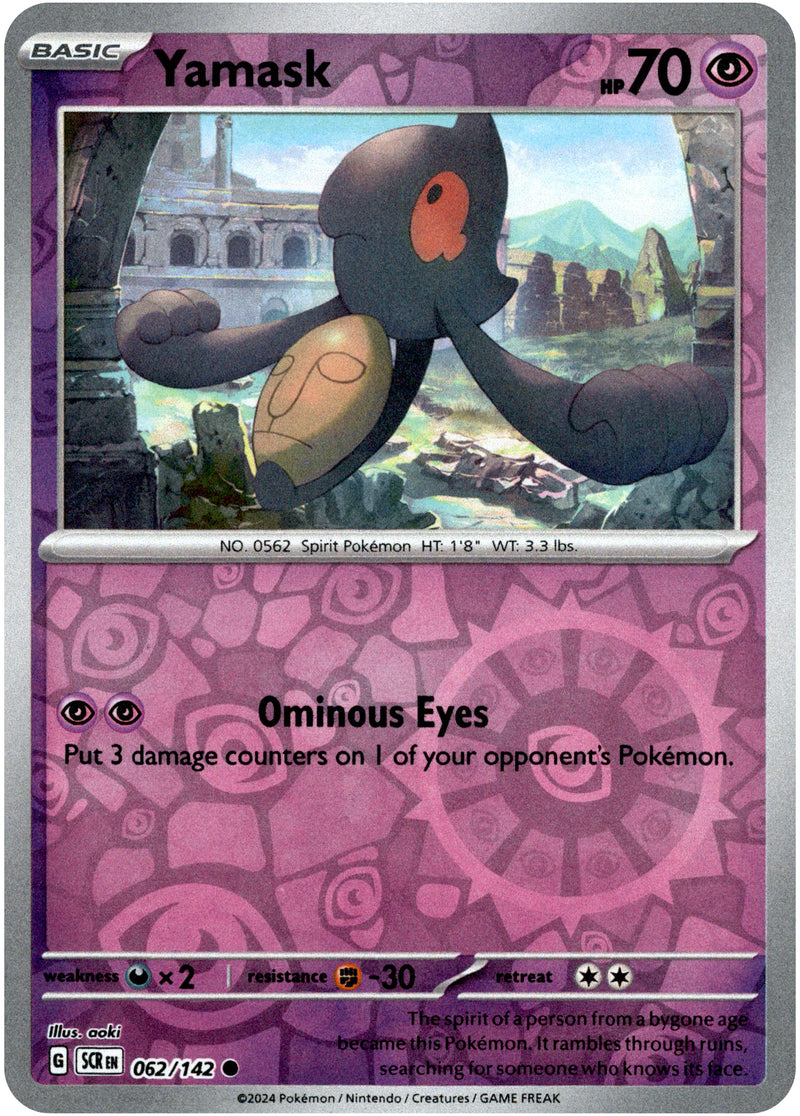 Yamask - 062/142 - Stellar Crown - Reverse Holo - Card Cavern