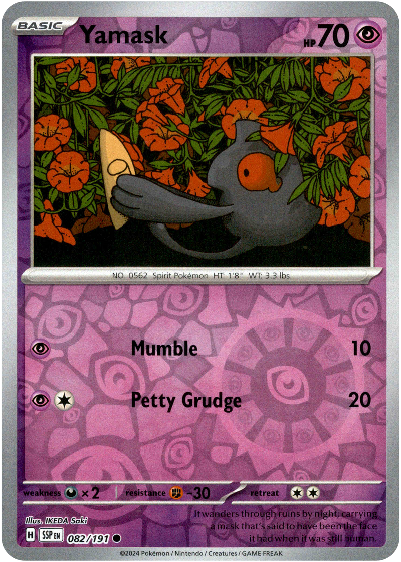 Yamask - 082/191 - Surging Sparks - Reverse Holo - Card Cavern