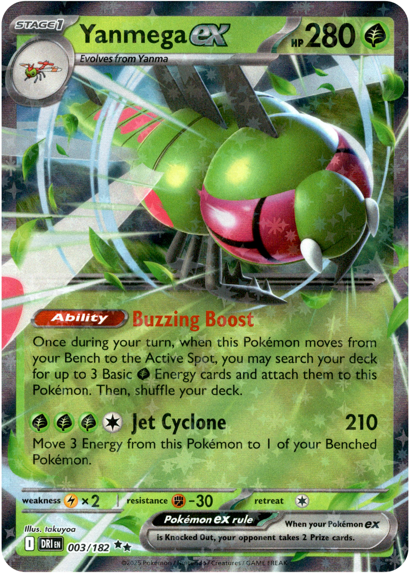 Yanmega ex - 003/182 - Destined Rivals - Holo - Card Cavern