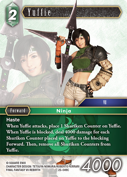 Yuffie - 25-049C - Tears of the Planet - Card Cavern