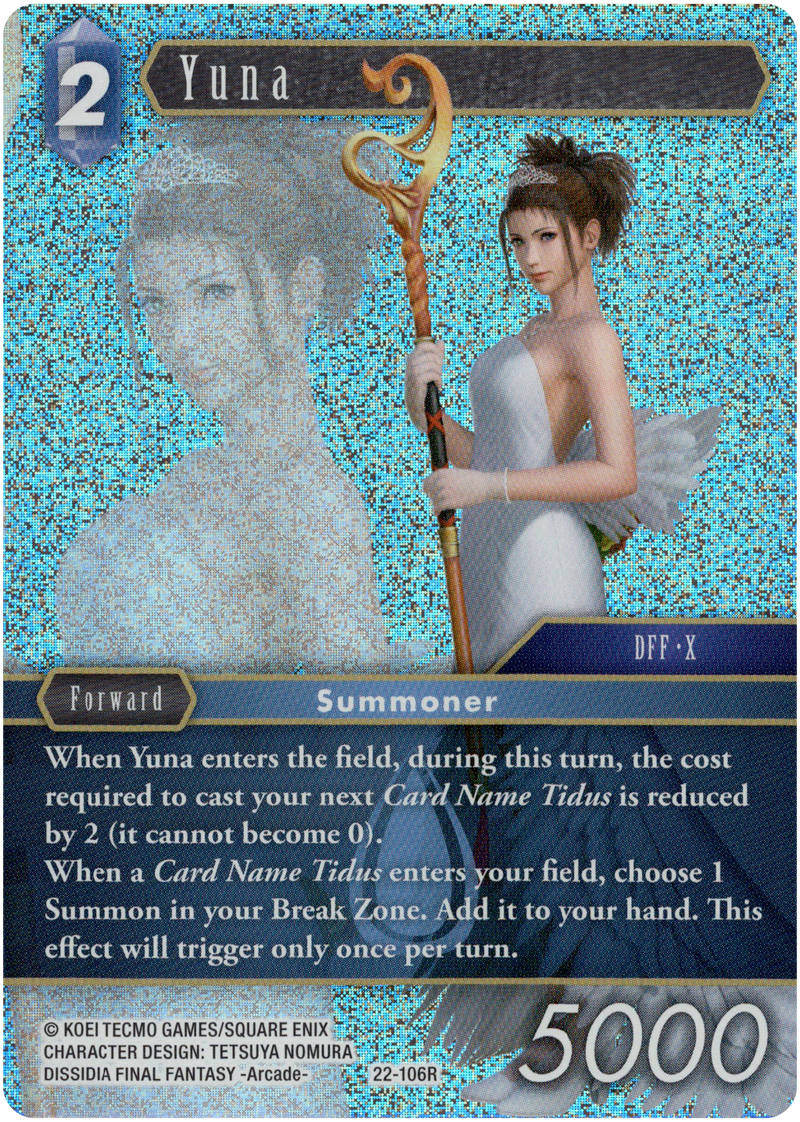 Yuna - 22-106R - Hidden Hope - Foil - Card Cavern