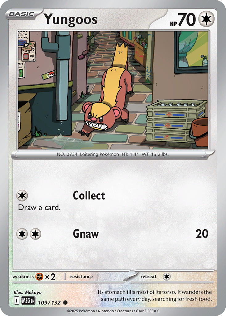 Yungoos - 109/132 - Mega Evolution - Card Cavern