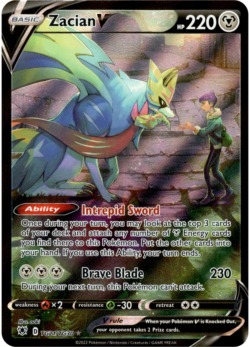 Zacian V - TG21/TG30 - Astral Radiance - Holo - Card Cavern