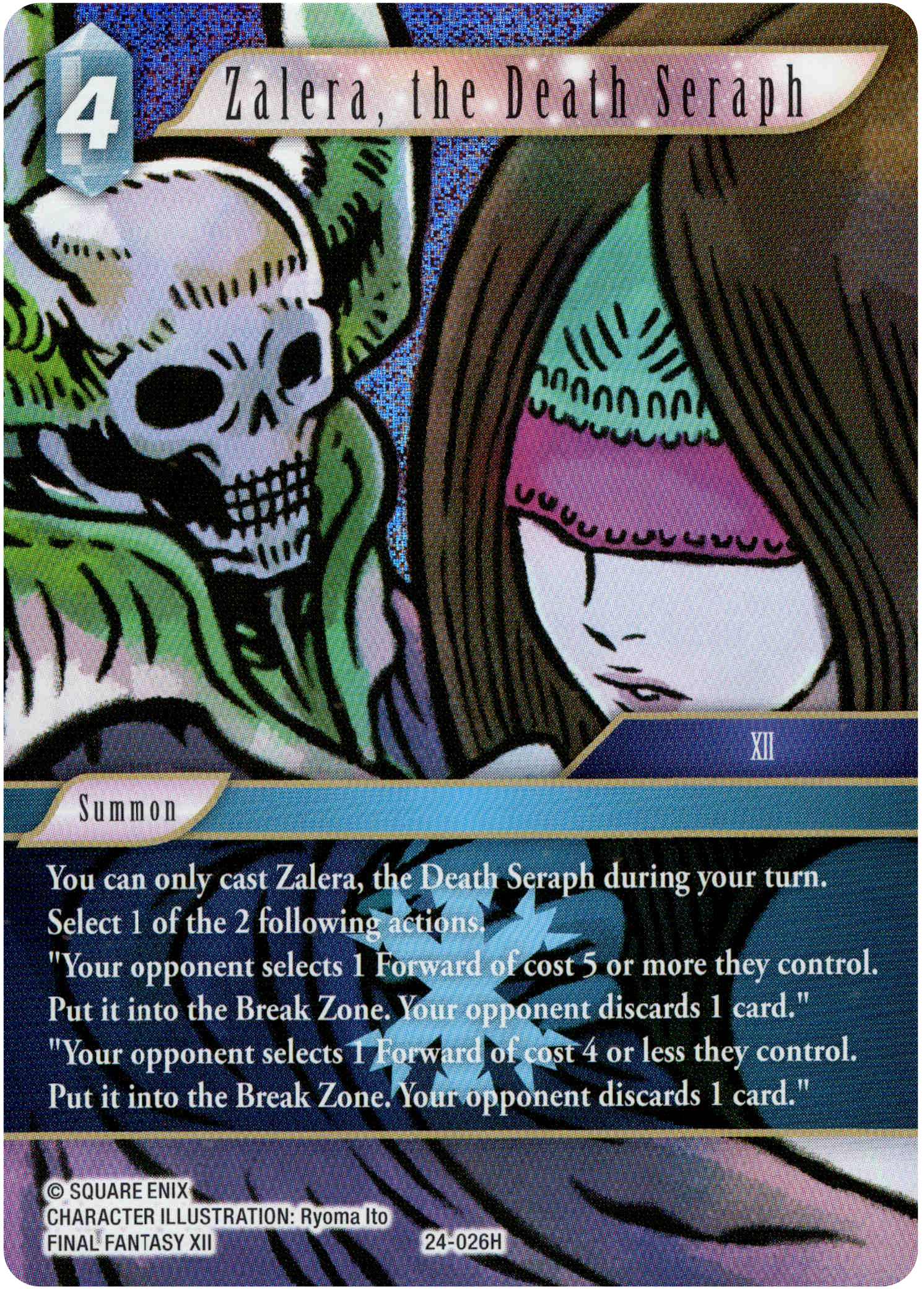 Zalera, the Death Seraph - 24-026H - Hidden Legends - Foil - Card Cavern