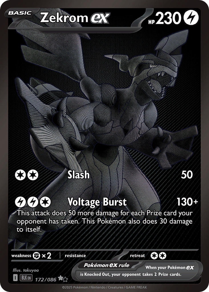 Zekrom ex - 172/086 - Black Bolt - Holo - Card Cavern