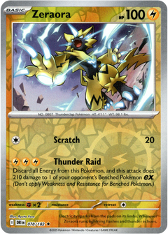 Zeraora - 078/182 - Destined Rivals - Reverse Holo - Card Cavern