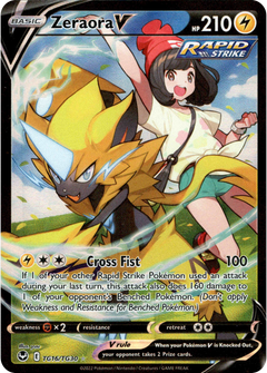 Zeraora V - TG16/TG30 - Silver Tempest - Holo - Card Cavern