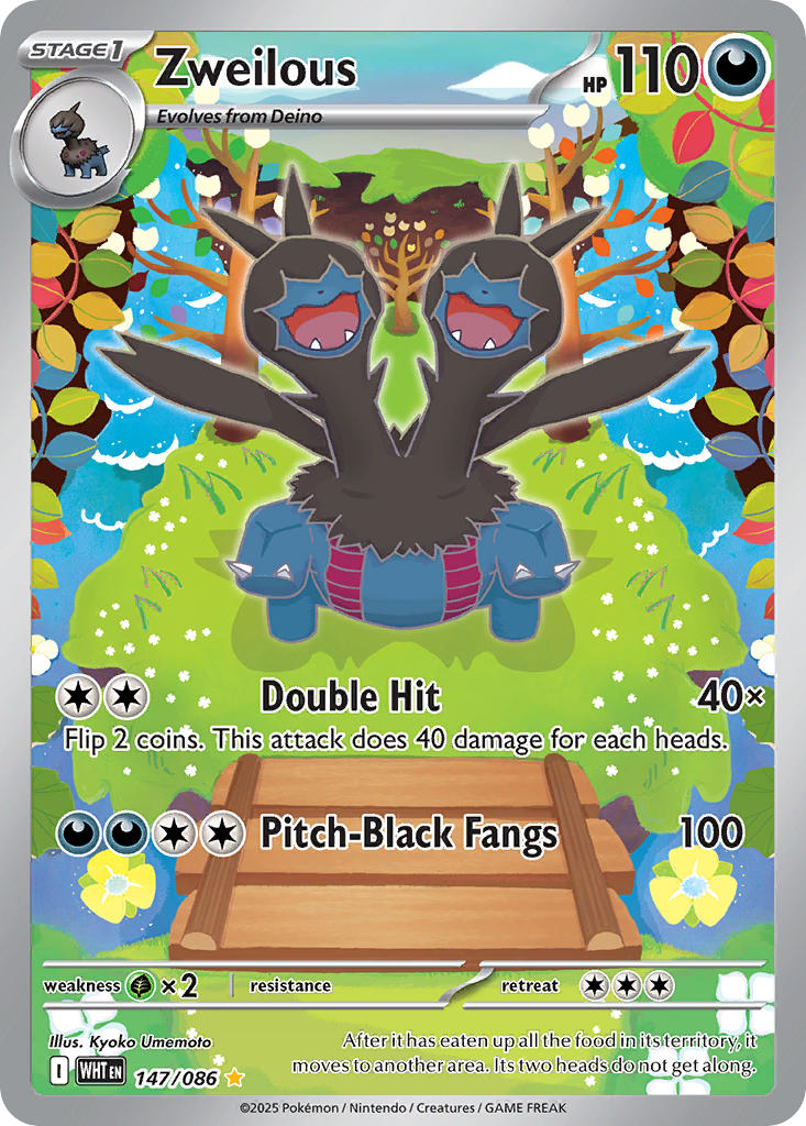Zweilous - 147/086 - White Flare - Holo - Card Cavern