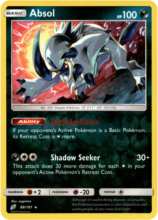 Absol - 88/181 - Team Up - Reverse Holo - Card Cavern