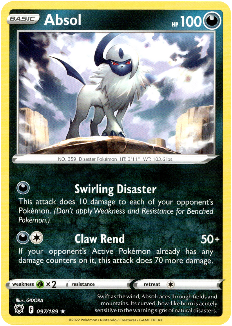 Absol - 097/189 - Astral Radiance - Non-Holo - Card Cavern