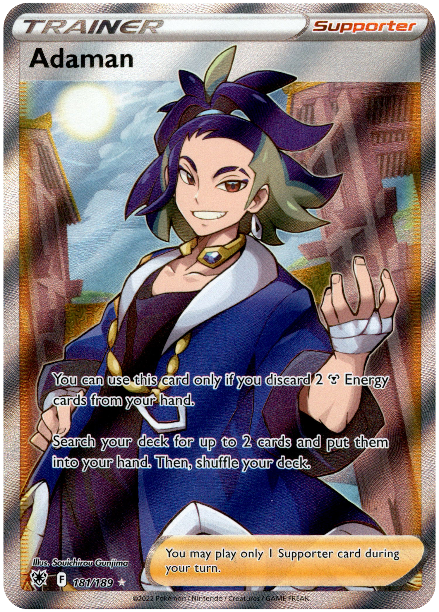 Adaman Full Art - 181/189 - Astral Radiance - Holo - Card Cavern