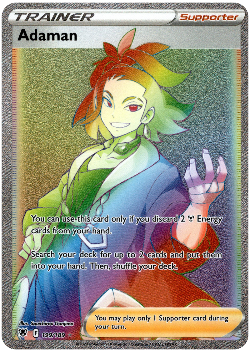 Adaman Hyper Rare - 199/189 - Astral Radiance - Holo Card Cavern Trading Cards, LLC Adaman Hyper Rare - 199/189 - Astral Radiance - Holo Card Cavern Trading Cards, LLC