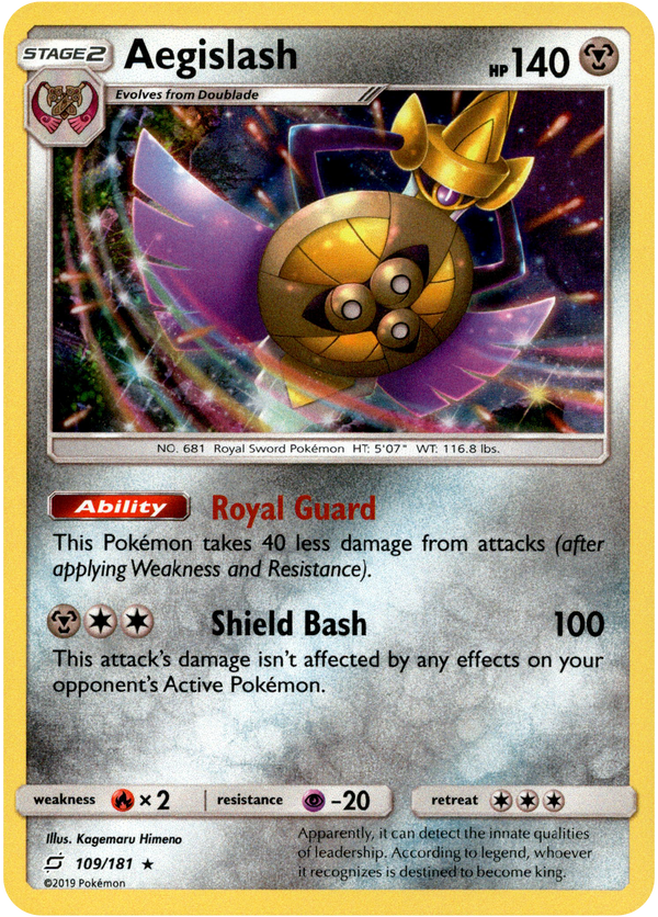 Aegislash - 109/181 - Team Up - Holo - Card Cavern