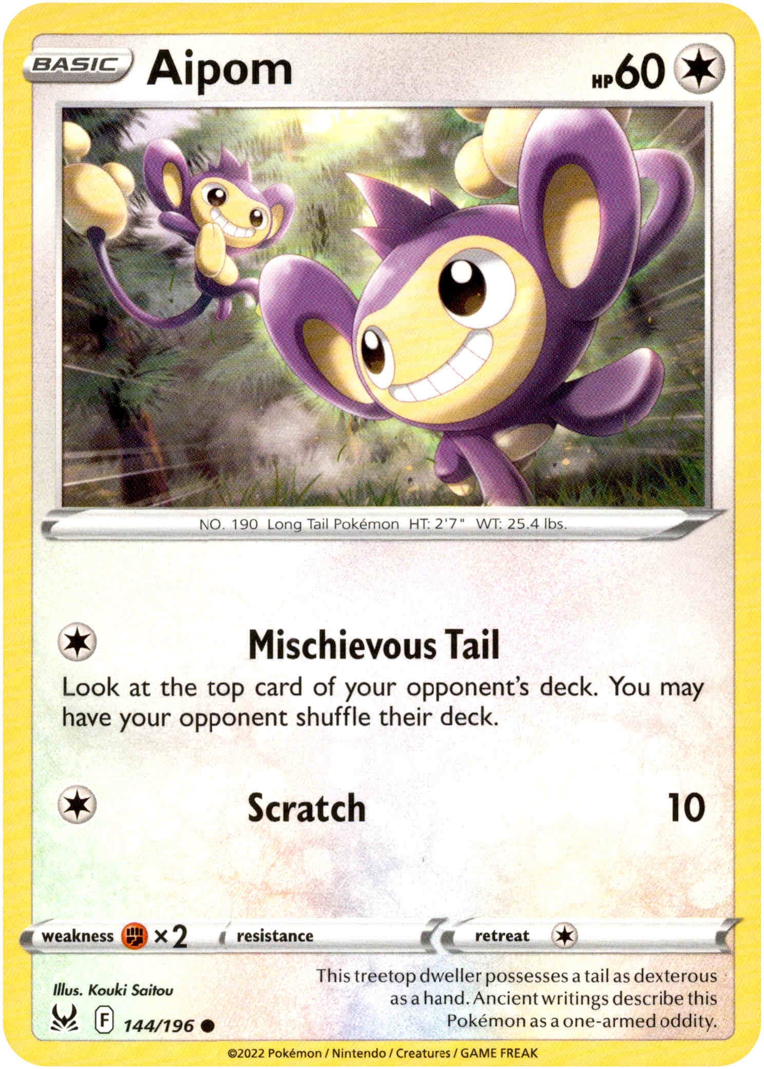 Aipom - 144/196 - Lost Origin - Card Cavern