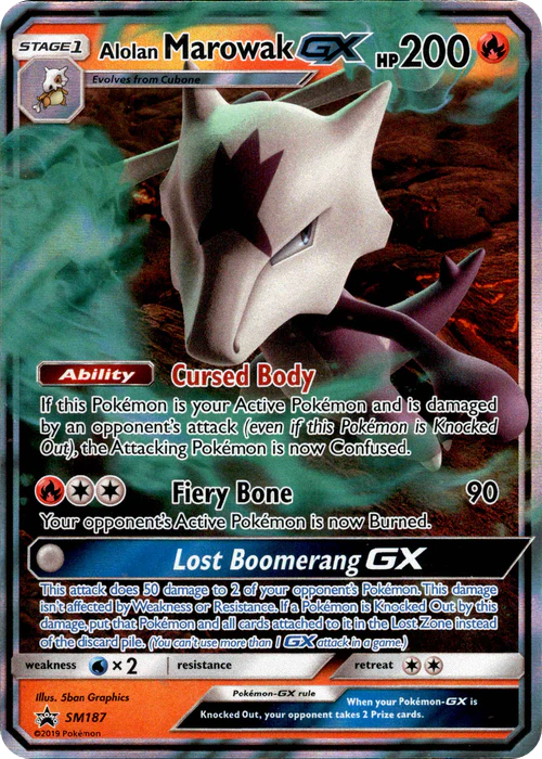 Alolan Marowak GX - SM187 - Promo - Card Cavern
