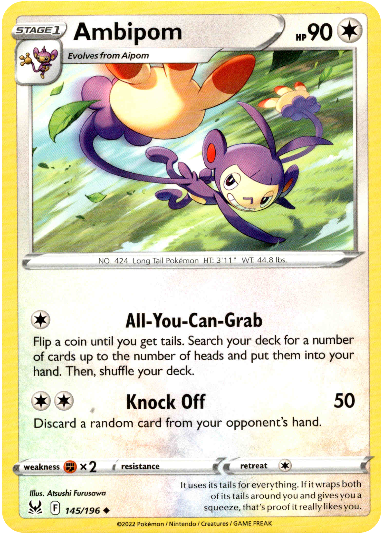 Ambipom - 145/196 - Lost Origin - Card Cavern