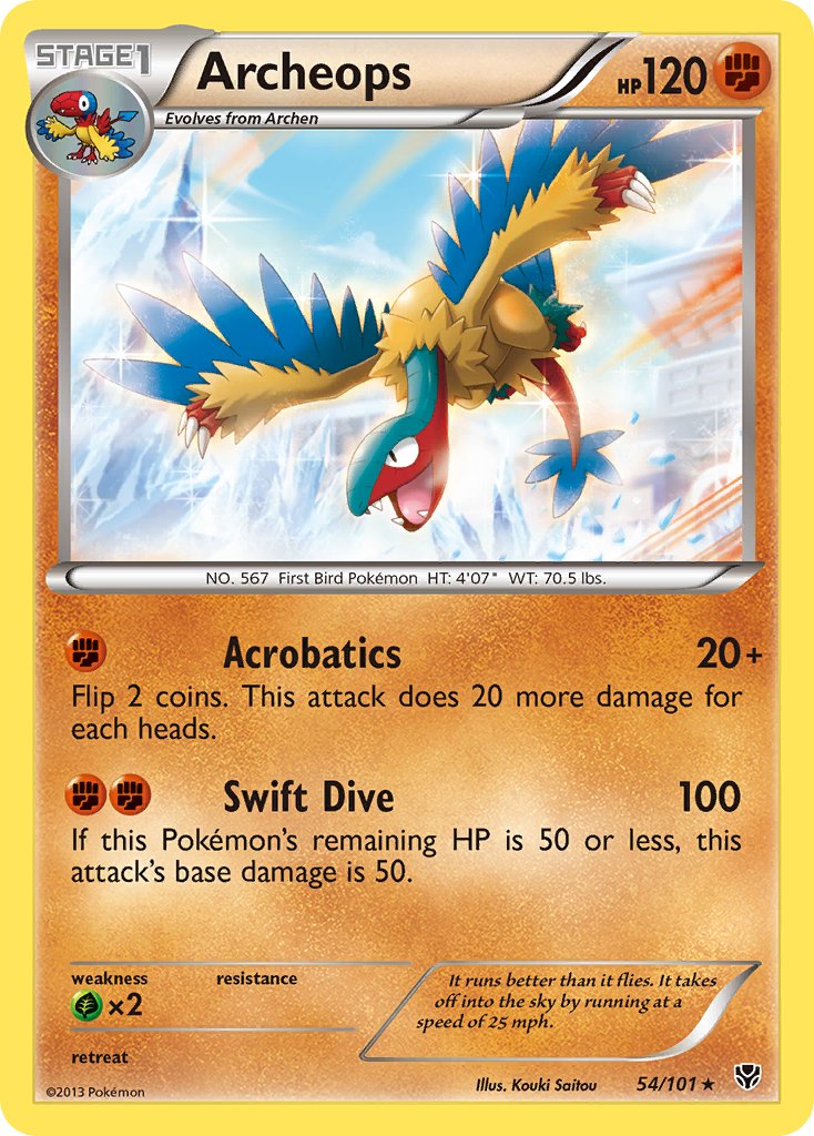 Archeops - 54/101 - Plasma Blast - Holo - Card Cavern