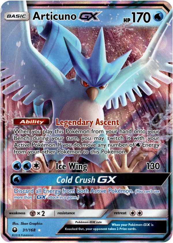 Pokemon Trading Card Game Celestial Storm Ultra Rare Articuno GX #31