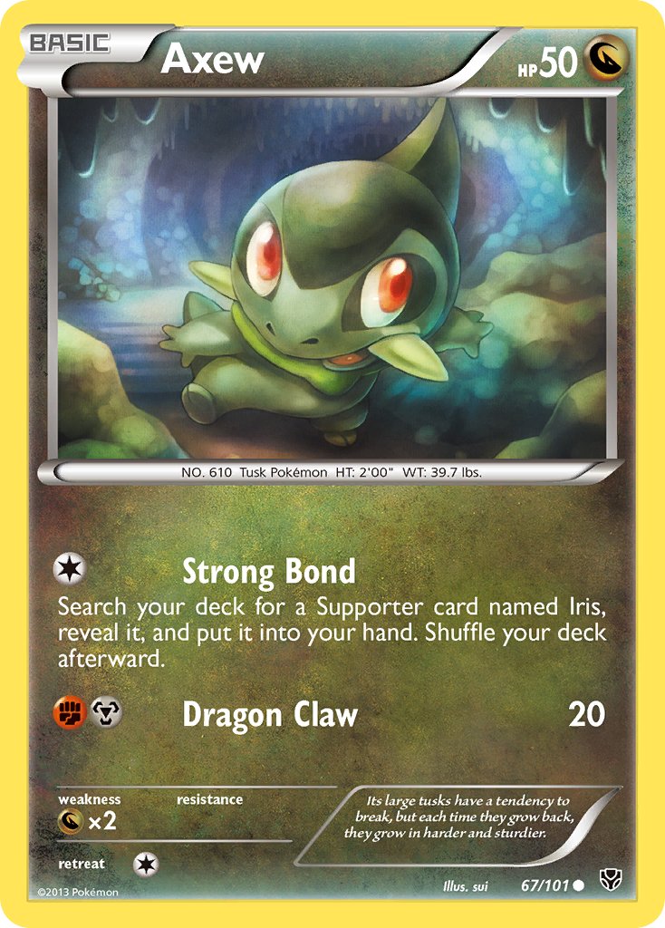 Axew - 67/101 - Plasma Blast - Card Cavern