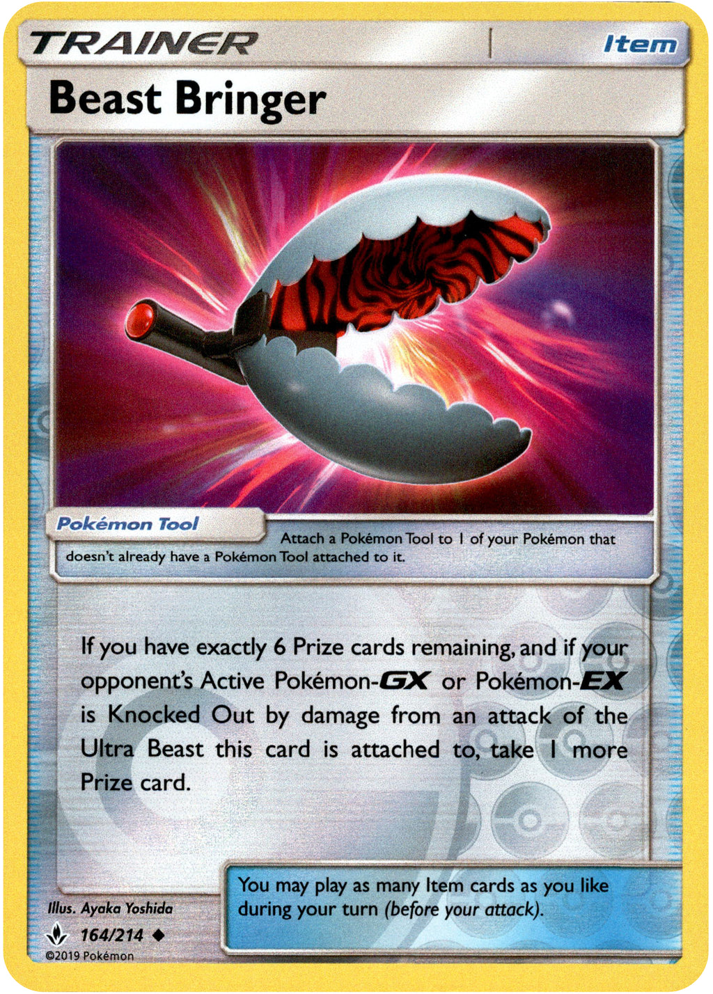 Beast Reverse Card Beast Bringer - 164/214 - Unbroken Bonds - Reverse Holo – Card Cavern ...