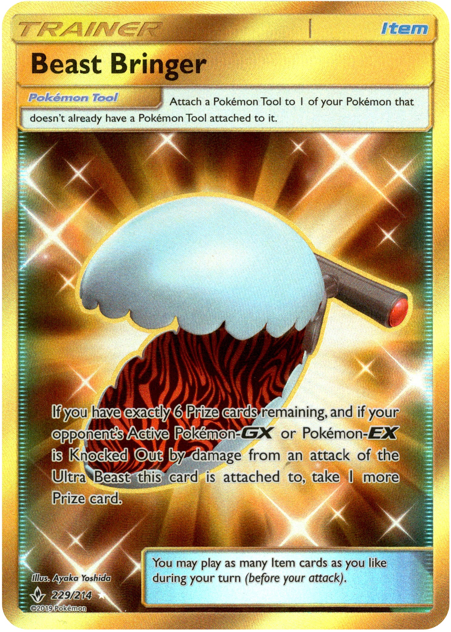Beast Bringer Secret Rare - 229/214 - Unbroken Bonds - Holo - Card Cavern