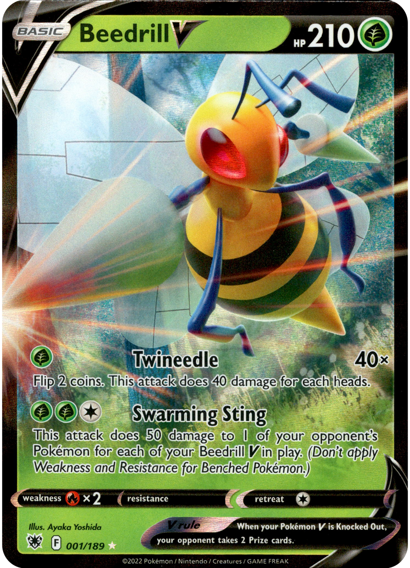 Beedrill V - 001/189 - Astral Radiance - Holo - Card Cavern