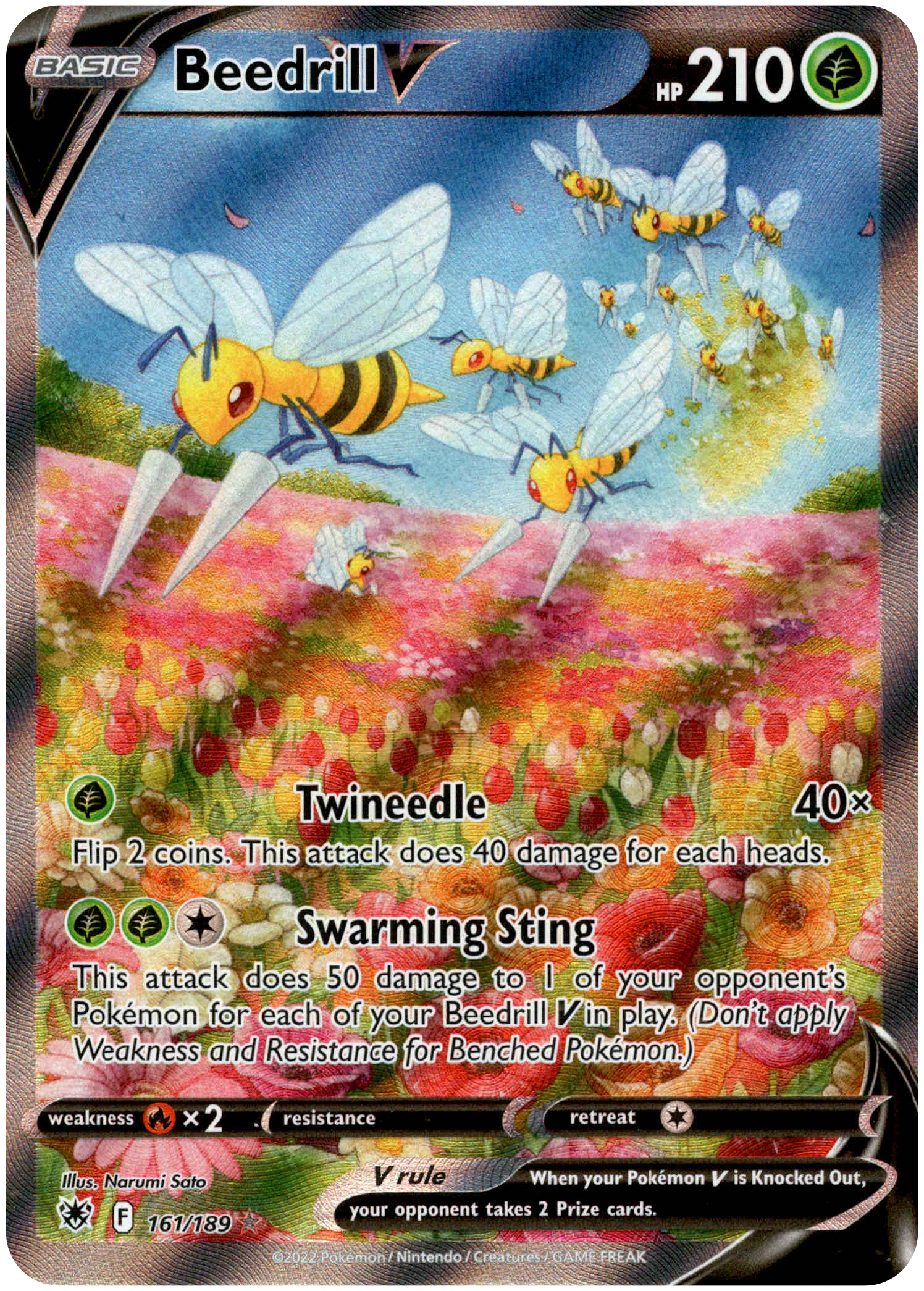 Beedrill V Alternate Art - 161/189 - Astral Radiance - Holo - Card Cavern