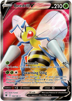 Beedrill V Full Art - 160/189 - Astral Radiance - Holo - Card Cavern