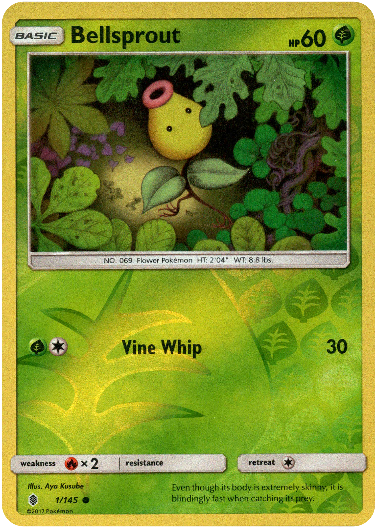 Bellsprout - 1/145 - Guardians Rising - Reverse Holo - Card Cavern
